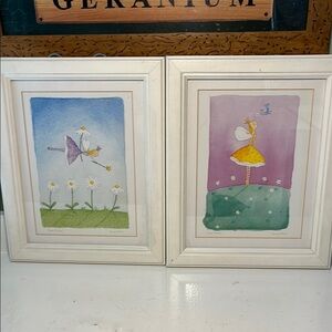 Emma Thomson Felicity Wishes Charming Framed Art Prints Set of 2